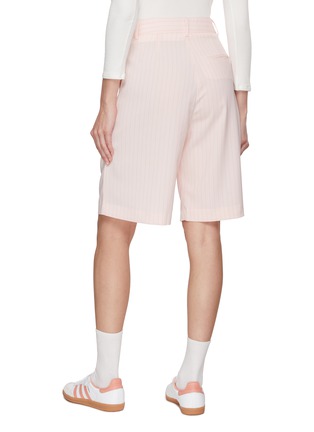 Back View - Click To Enlarge - THE FRANKIE SHOP - Vivian Striped Bermuda Shorts