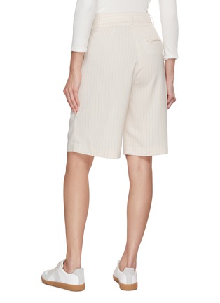 Back View - Click To Enlarge - THE FRANKIE SHOP - Vivian Striped Bermuda Shorts