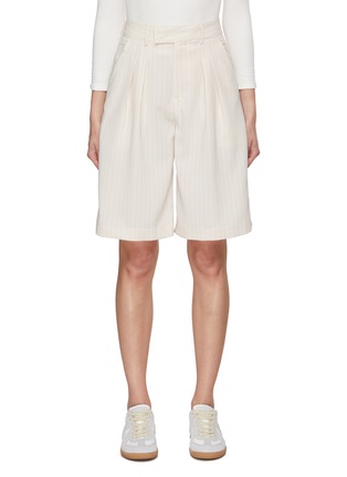 Main View - Click To Enlarge - THE FRANKIE SHOP - Vivian Striped Bermuda Shorts