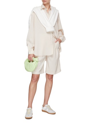 Figure View - Click To Enlarge - THE FRANKIE SHOP - Vivian Striped Bermuda Shorts