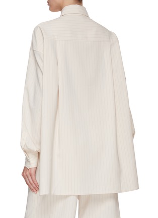 Back View - Click To Enlarge - THE FRANKIE SHOP - Georgia Striped Oxford Shirt