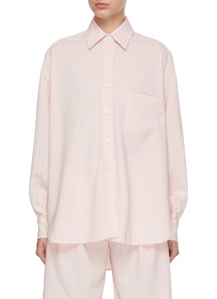 Main View - Click To Enlarge - THE FRANKIE SHOP - Georgia Striped Oxford Shirt