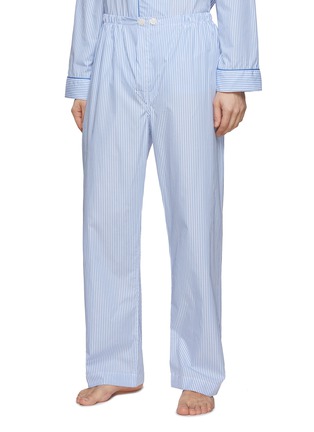 Detail View - Click To Enlarge - DEREK ROSE - Striped Cotton Pyjama Set