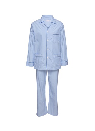 Main View - Click To Enlarge - DEREK ROSE - Striped Cotton Pyjama Set