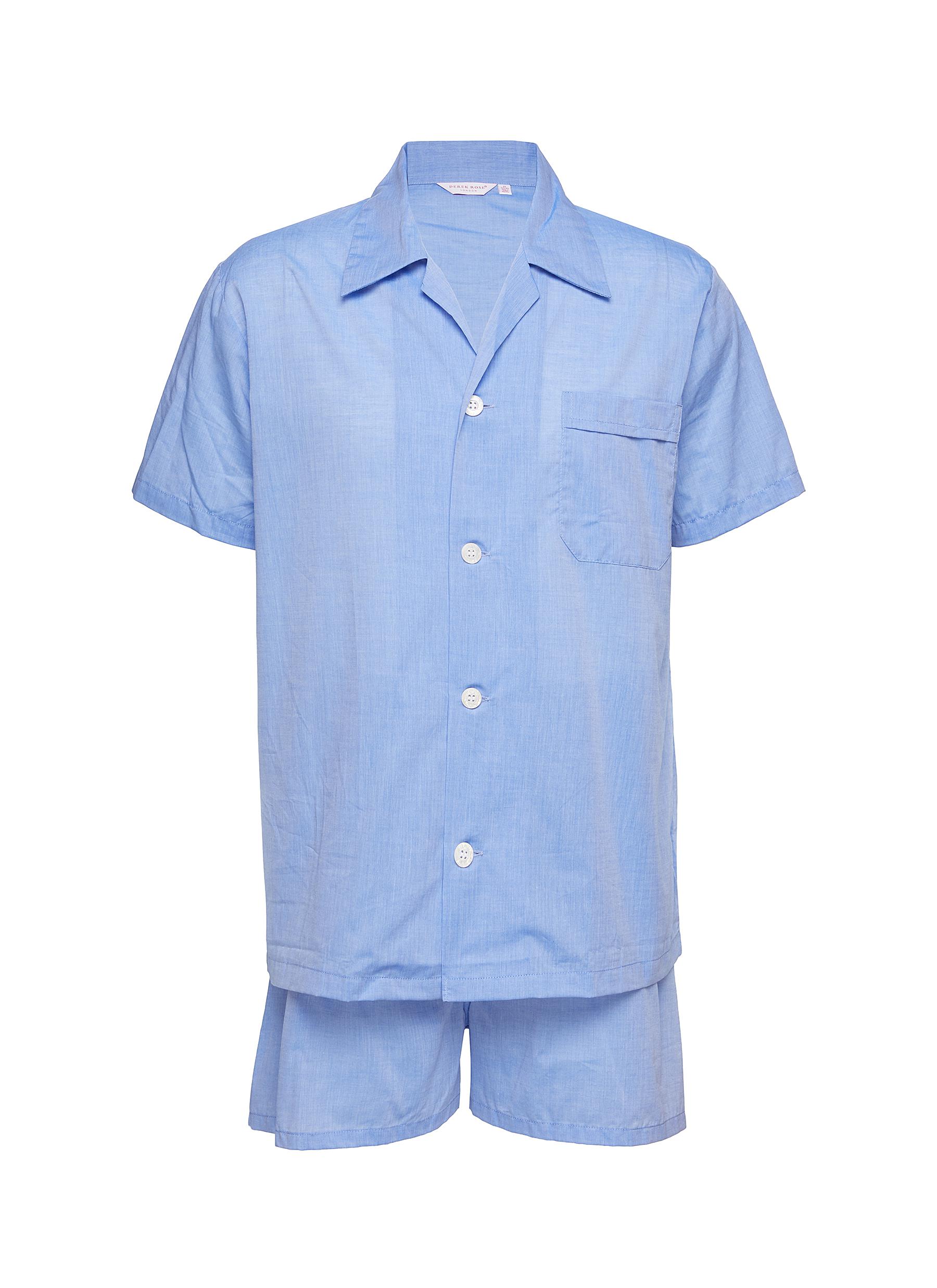 DEREK ROSE Cotton Relaxed Pyjama Set Men Lane Crawford