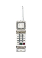 JUDITH LEIBER Brick Phone Crystal Embellished Clutch Women