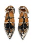 Detail View - Click To Enlarge - 13 09 SR - Tootsy Ballet Crystal Embellished Leather Flats