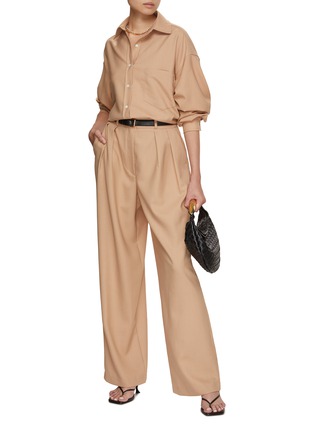 Figure View - Click To Enlarge - THE FRANKIE SHOP - Tansy Pleated Twill Pants