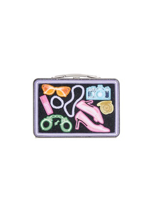 Main View - Click To Enlarge - JUDITH LEIBER - Lunch Box X-Ray Spy Kit Stone Embellished Clutch