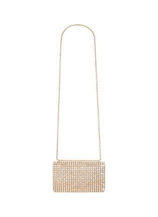 Detail View - Click To Enlarge - JUDITH LEIBER - Hotfix Embellished Leather Shoulder Bag