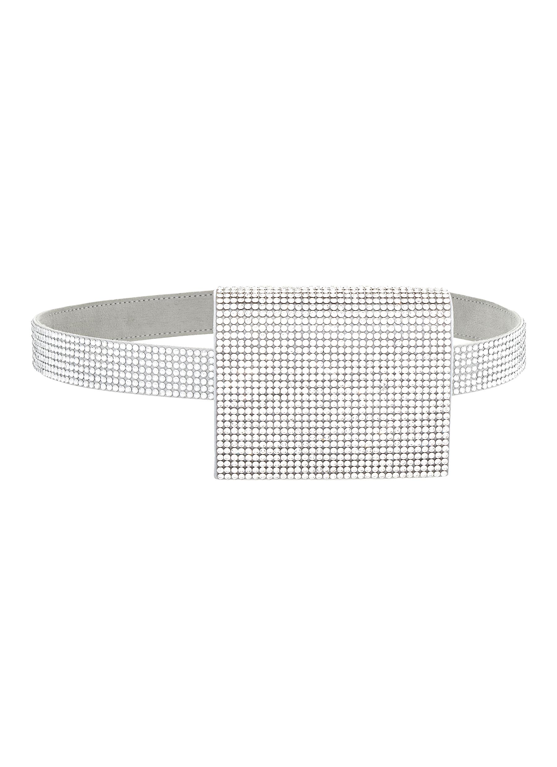 Crystal belt bag clearance