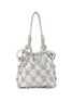 Main View - Click To Enlarge - JUDITH LEIBER - Crystal Embellished Net Satin Bucket Bag