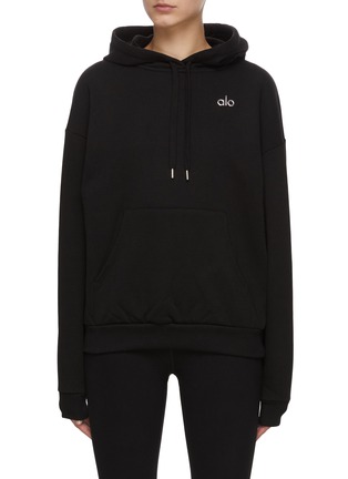 Main View - Click To Enlarge - ALO YOGA - Accolade Cotton Blend Oversized Hoodie