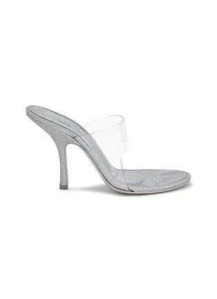 Main View - Click To Enlarge - ALEXANDER WANG - Nudie 105 PVC Band Heeled Sandals