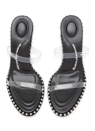 Detail View - Click To Enlarge - ALEXANDERWANG - Nova 85 Metal Beads Heeled Sandals