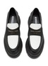 Detail View - Click To Enlarge - ALEXANDERWANG - Carter Grained Leather Platform Loafers