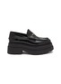 Main View - Click To Enlarge - ALEXANDER WANG - Carter Leather Platform Loafers