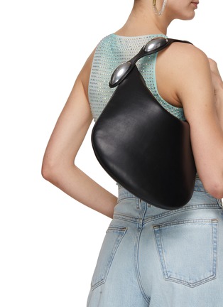 Figure View - Click To Enlarge - ALEXANDER WANG - Small Dome Leather Shoulder Bag