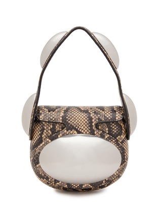 Main View - Click To Enlarge - ALEXANDER WANG - Mini Dome Snakeskin Leather Bag