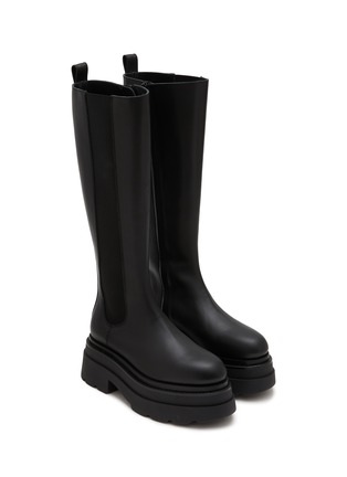 Detail View - Click To Enlarge - ALEXANDER WANG - Carter 75 Tall Leather Chelsea Boots