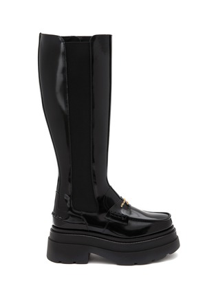 Main View - Click To Enlarge - ALEXANDER WANG - Carter 75 Tall Patent Leather Boots