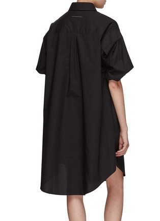 Back View - Click To Enlarge - MM6 MAISON MARGIELA - Mini Cotton Shirt Dress