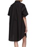 Back View - Click To Enlarge - MM6 MAISON MARGIELA - Mini Cotton Shirt Dress