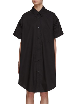 Main View - Click To Enlarge - MM6 MAISON MARGIELA - Mini Cotton Shirt Dress