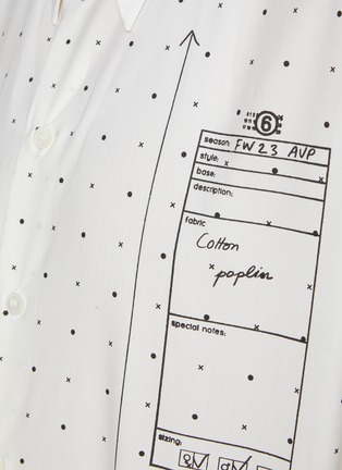  - MM6 MAISON MARGIELA - Printed Cotton Button Up Shirt