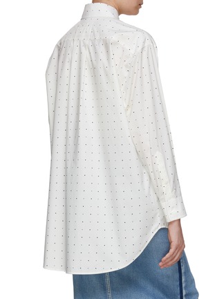 Back View - Click To Enlarge - MM6 MAISON MARGIELA - Printed Cotton Button Up Shirt