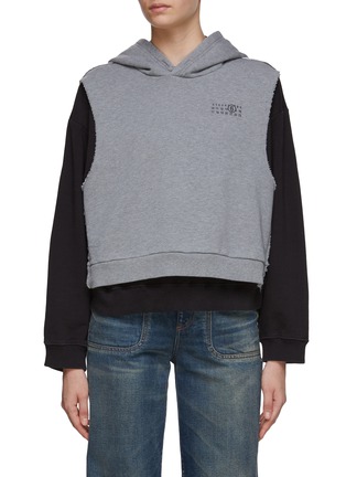 Main View - Click To Enlarge - MM6 MAISON MARGIELA - Panelled Hoodie