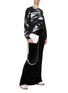 Figure View - Click To Enlarge - MM6 MAISON MARGIELA - Brush Paint Logo Sweatshirt