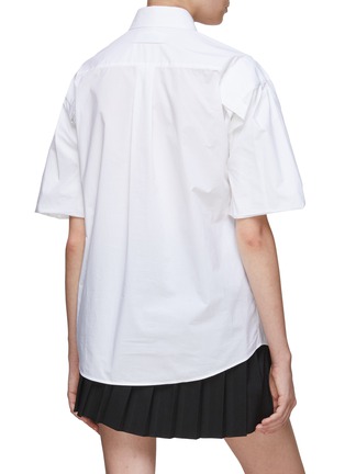 Back View - Click To Enlarge - MM6 MAISON MARGIELA - Cotton Button Down Shirt