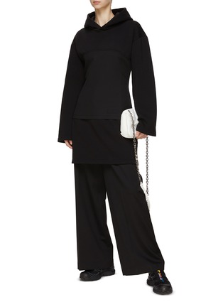 Figure View - Click To Enlarge - MM6 MAISON MARGIELA - Corset Hooded Mini Dress