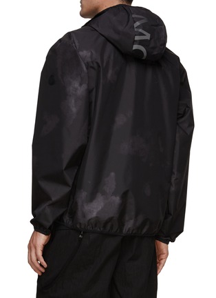 Back View - Click To Enlarge - MONCLER - Reflective Hood Logo Ripstop Jacket