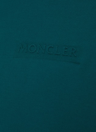  - MONCLER - Stripe Collar Detail Polo Shirt