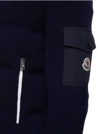  - MONCLER - Padded Wool Knit Jacket