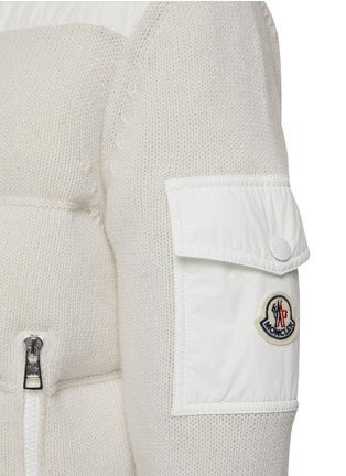  - MONCLER - Wool Knit Puffer Jacket