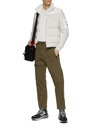 Figure View - Click To Enlarge - MONCLER - Wool Knit Puffer Jacket