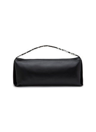 Main View - Click To Enlarge - ALEXANDER WANG - Large Marquess Logo Charm Leather Shoulder Bag
