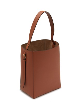 Detail View - Click To Enlarge - VALEXTRA - Medium Leather Bucket Bag
