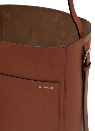 Detail View - Click To Enlarge - VALEXTRA - Medium Leather Bucket Bag