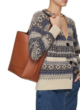 Figure View - Click To Enlarge - VALEXTRA - Medium Leather Bucket Bag