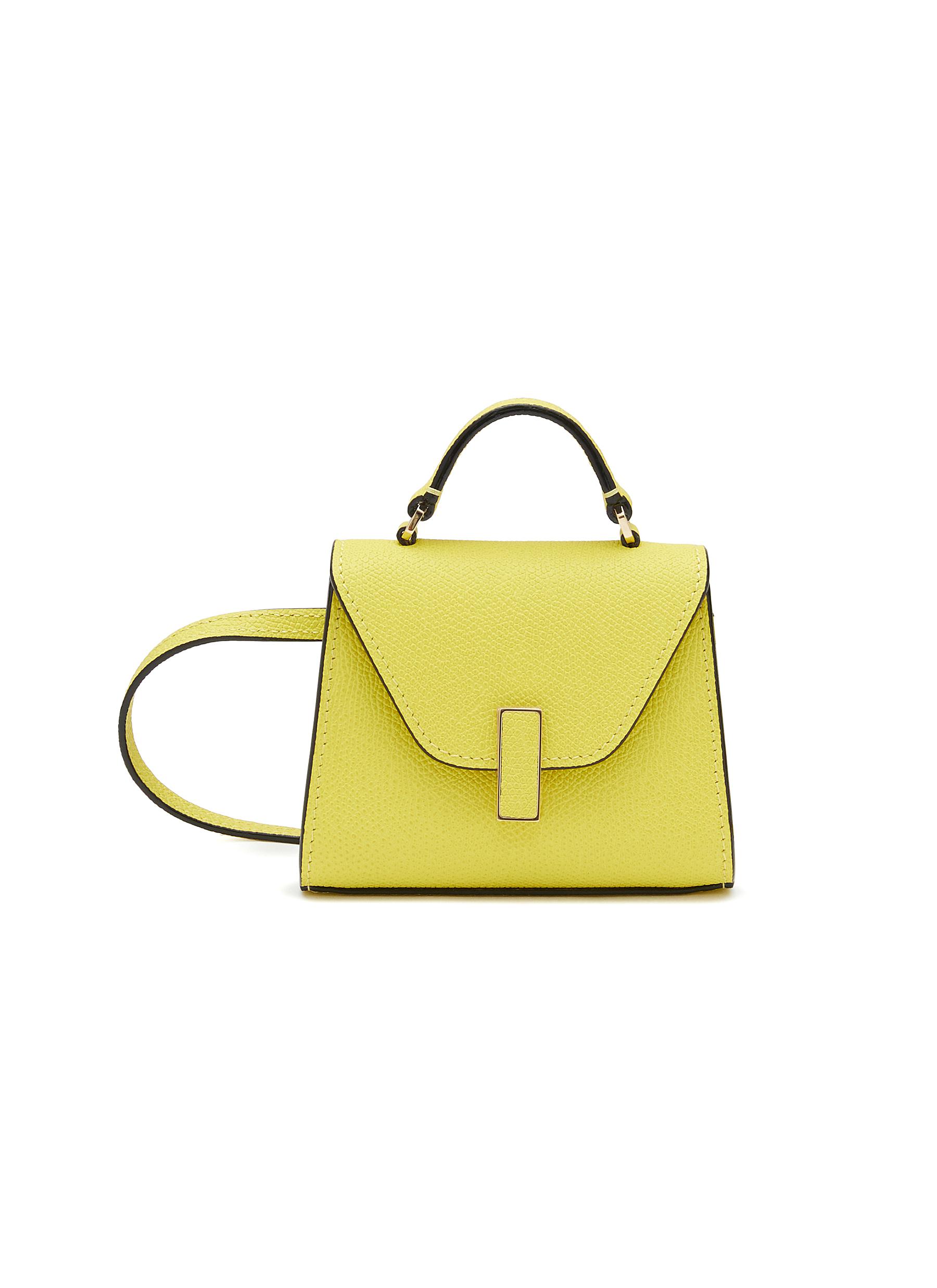 Yellow belt top bag