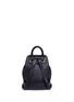 Back View - Click To Enlarge - 71172 - Mini pebbled leather backpack