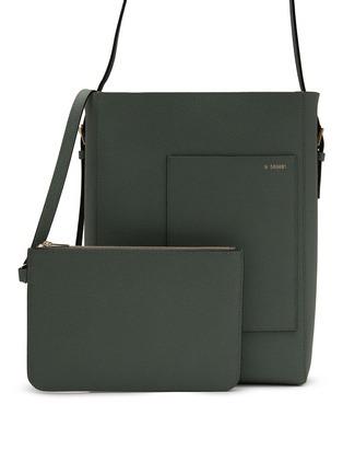  - VALEXTRA - Medium Leather Bucket Bag