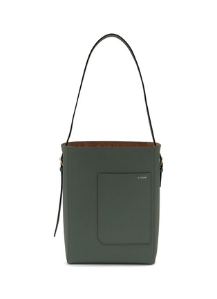 Main View - Click To Enlarge - VALEXTRA - Medium Leather Bucket Bag
