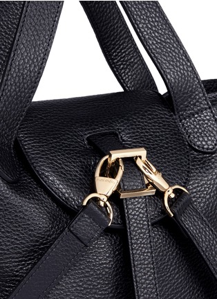 Detail View - Click To Enlarge - 71172 - 'Thela' mini pebbled leather trapeze tote