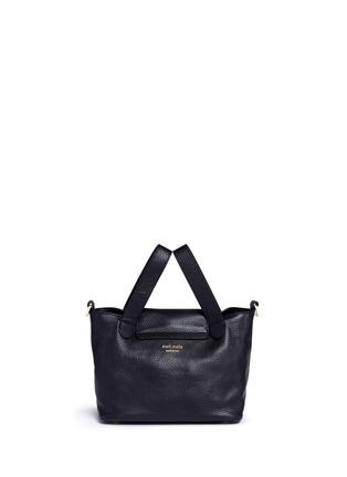 Back View - Click To Enlarge - 71172 - 'Thela' mini pebbled leather trapeze tote
