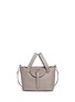 Main View - Click To Enlarge - 71172 - 'Thela' mini pebbled leather trapeze tote